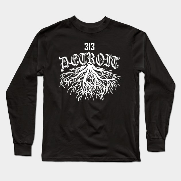 detroit roots Long Sleeve T-Shirt by Amberstore